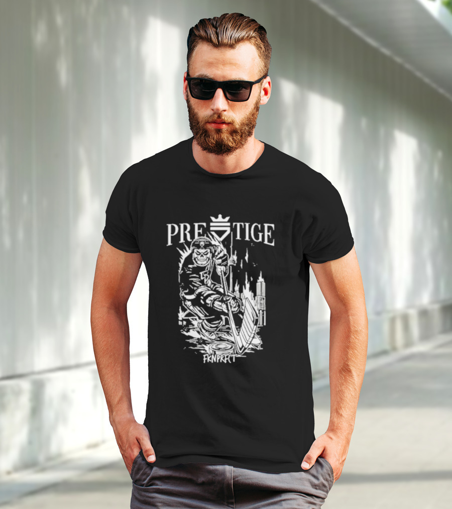 Prestige Fknprfct Toronto Hockey Player City Skyline T-Shirt