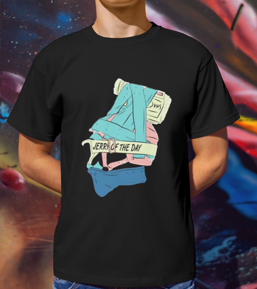 Jerry Of The Day VHS Straps Multicolor Gear T-Shirt