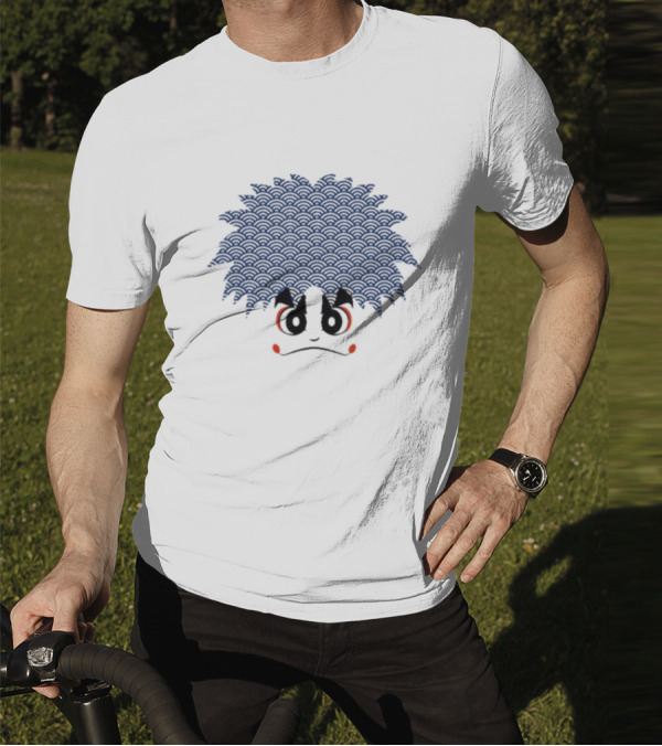 Gare Goemon Goemon Japanese Wave Hairstyle T-Shirt