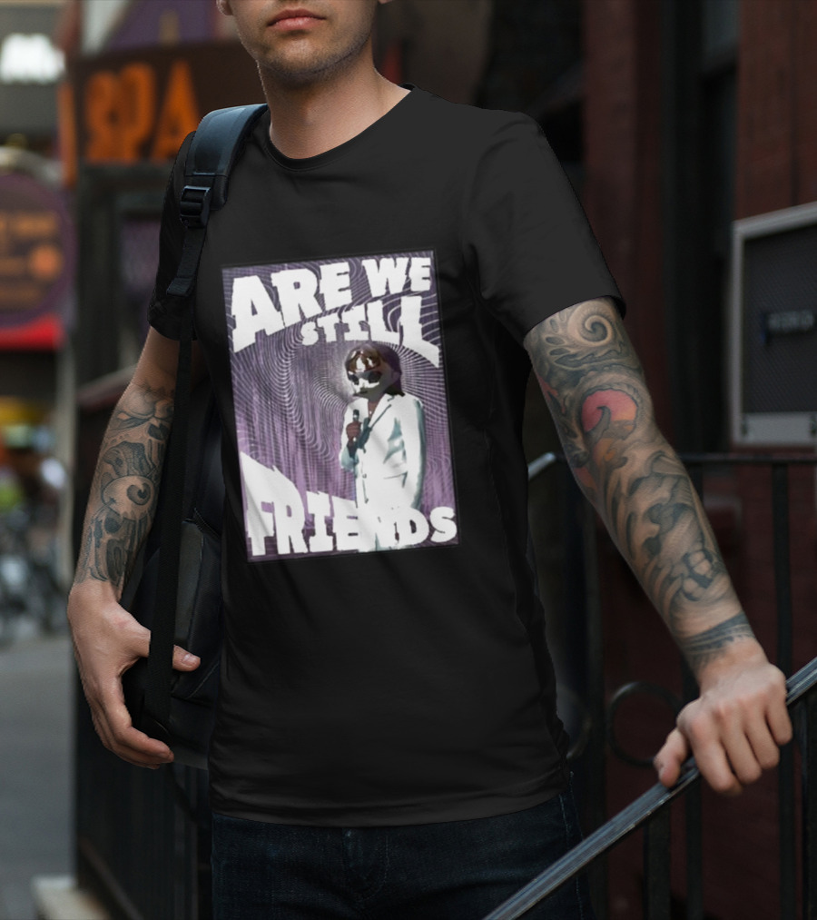 Are We Still Friends Retro Microphone T-Shirt