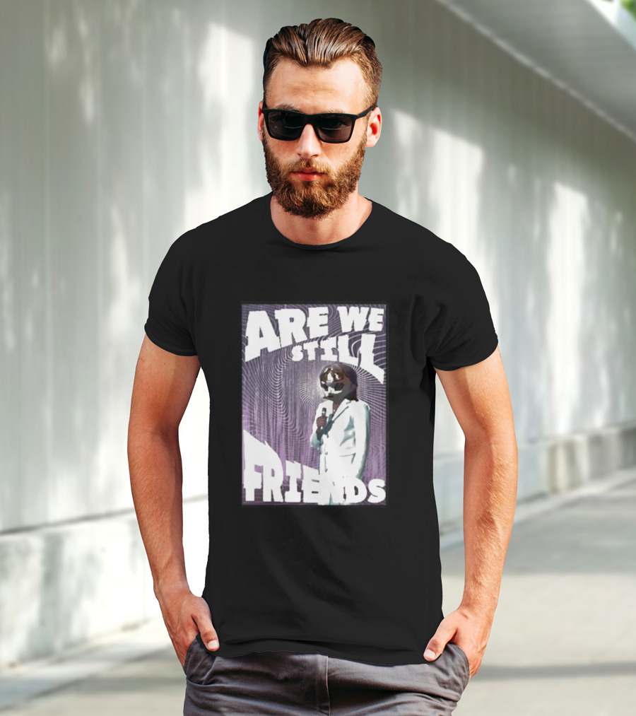 Are We Still Friends Retro Microphone T-Shirt