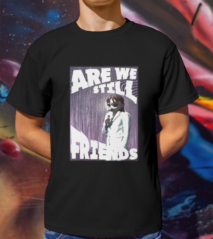 Are We Still Friends Retro Microphone T-Shirt