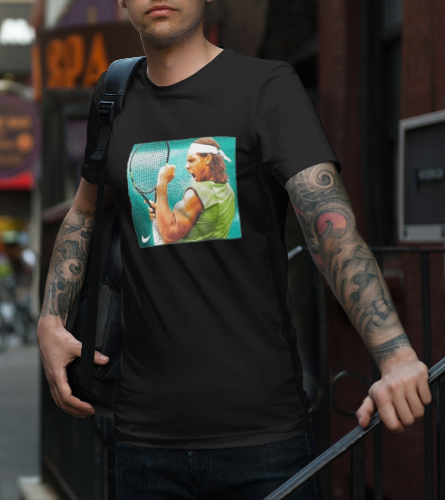 Rafael Nadal Iconic Tennis Celebration Roland Garros T-Shirt