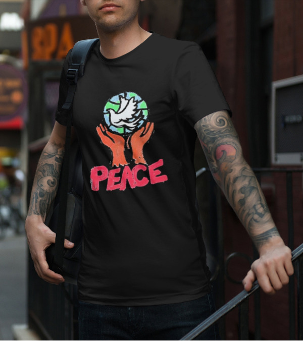 Anthony Edwards Foot Locker Just Don World Peace Dove Hands Peace T-Shirt