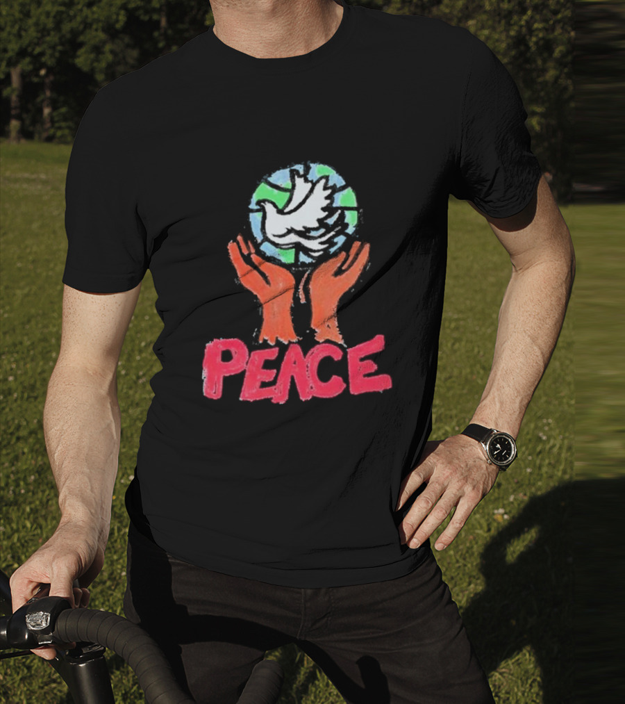 Anthony Edwards Foot Locker Just Don World Peace Dove Hands Peace T-Shirt