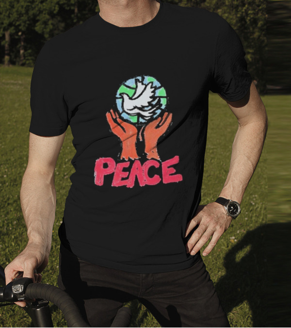 Anthony Edwards Foot Locker Just Don World Peace Dove Hands Peace T-Shirt