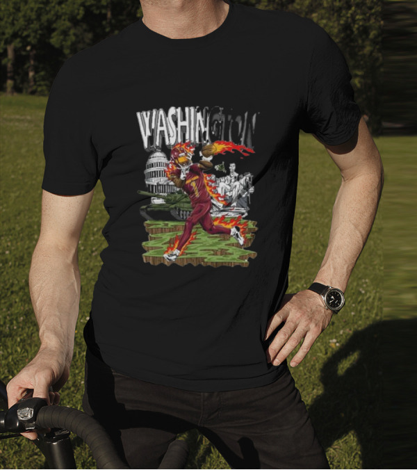 Washington Dark Horse Jd X Dh Football Fire Monuments T-Shirt