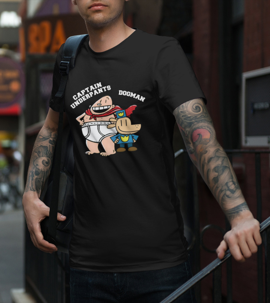 Captain Underpants And Dogman Fun Characters Duo T-Shirt