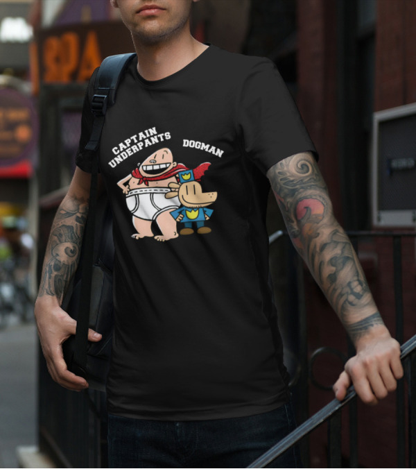 Captain Underpants And Dogman Fun Characters Duo T-Shirt
