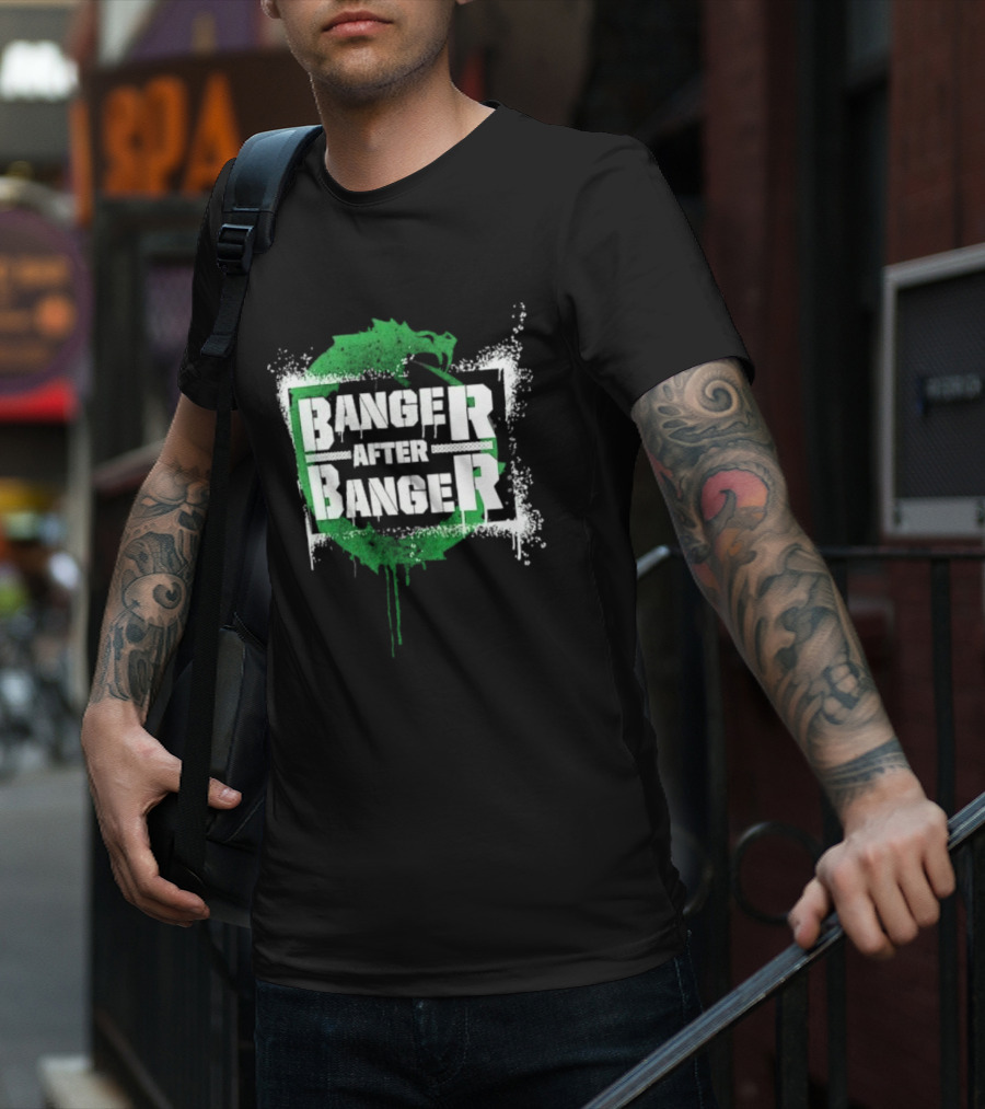 Sheamus Banger After Banger Dragon Green Paint Splatter T-Shirt