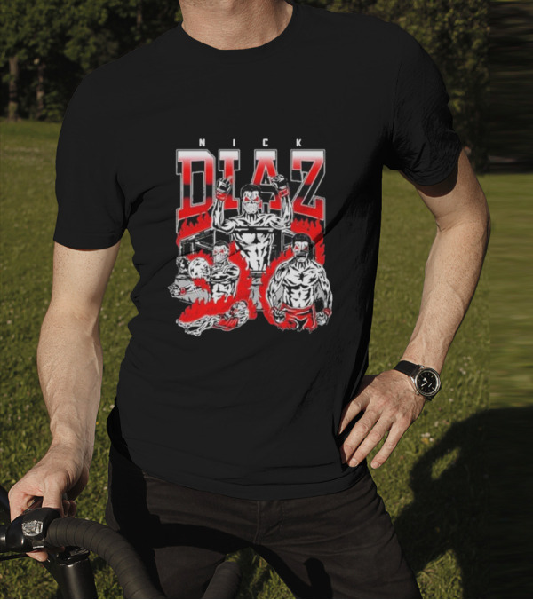 Nick Diaz Skull Fighters MMA Concept T-Shirt