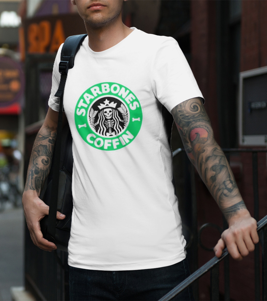 Starbones Coffin Skeleton Emblem T-Shirt