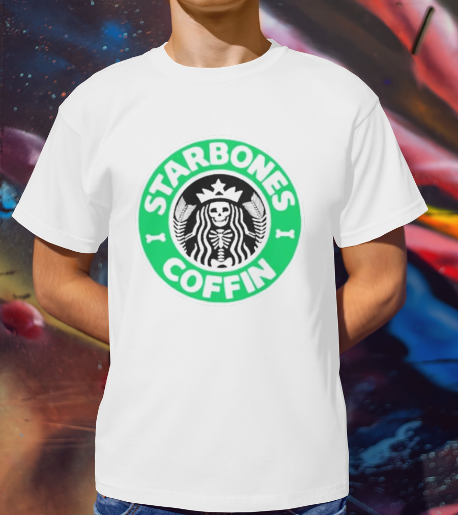 Starbones Coffin Skeleton Emblem T-Shirt