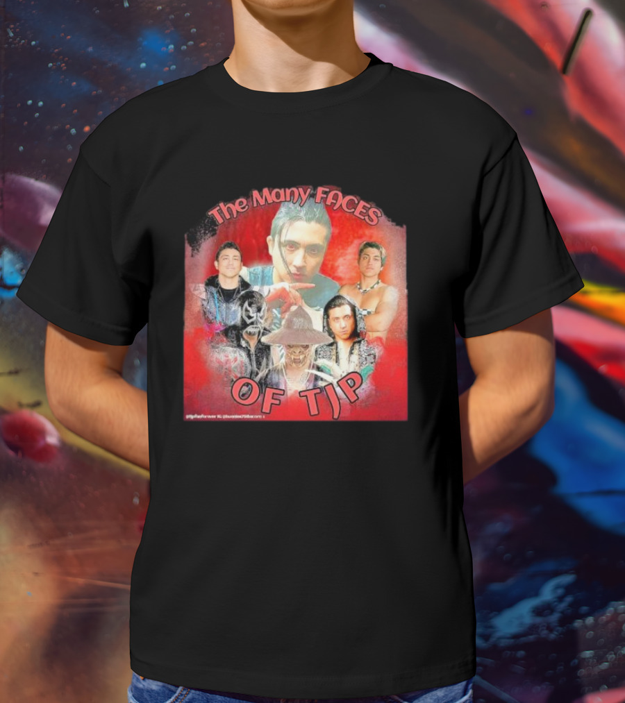 The Many Faces Of TJP Wrestler Transformations And Characters T-Shirt