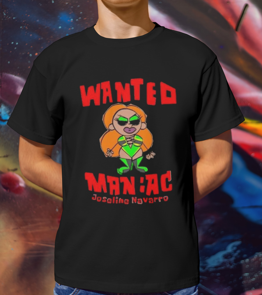 Wanted Maniac Joseline Navarro Character Design Vibrant Costume T-Shirt