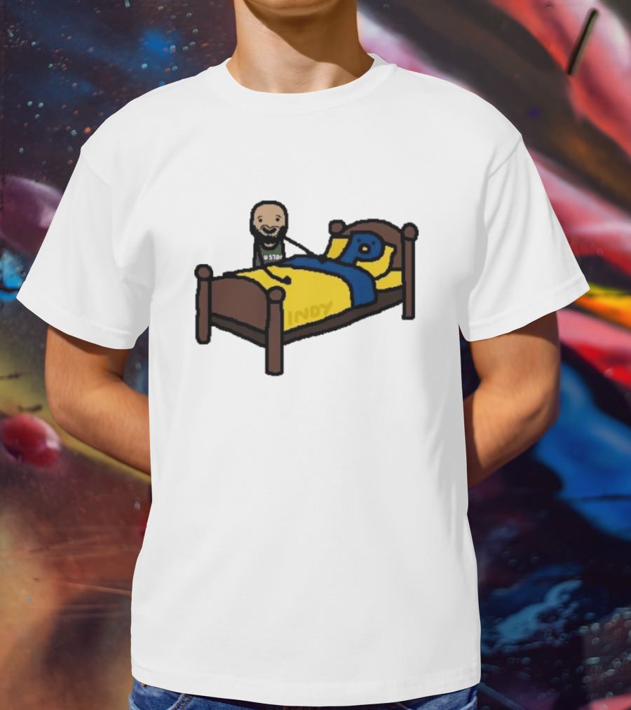 Derrick Night Night NBA Paint Sleepy Bedtime Cartoon T-Shirt