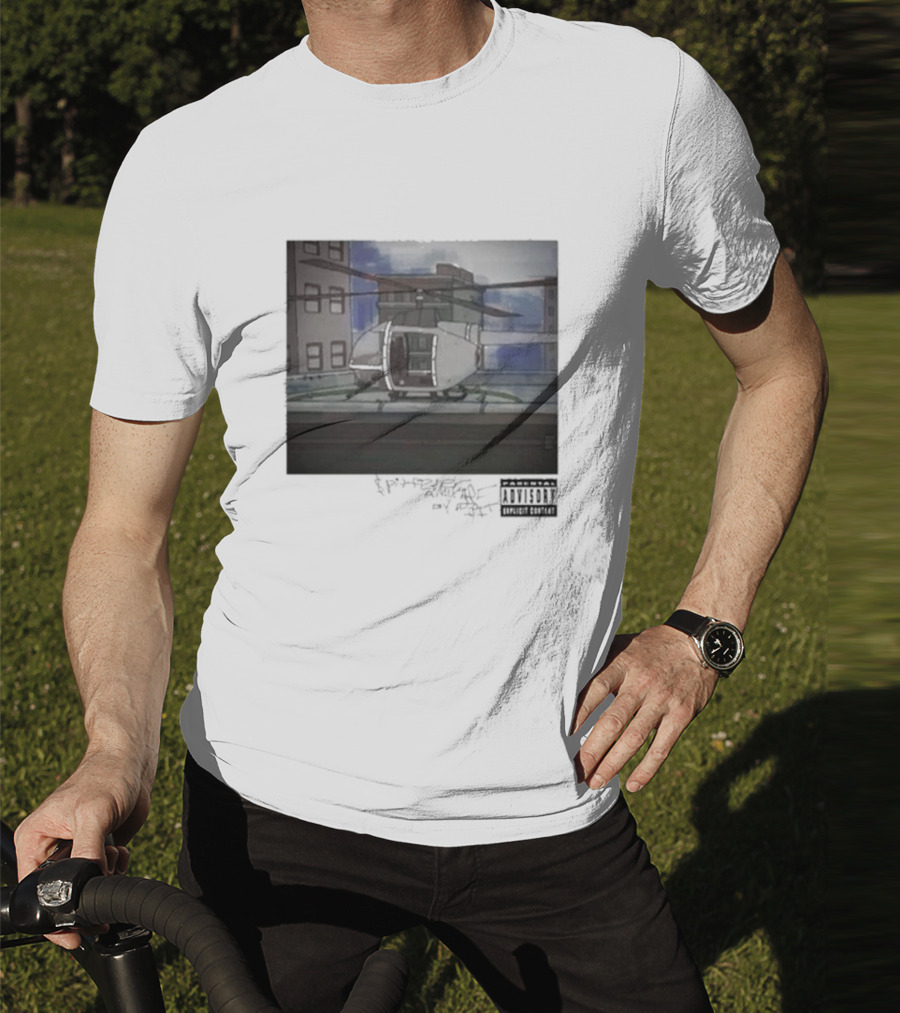 DJ Spits Gkmc Spit F3v3r Helicopter Explicit Content T-Shirt