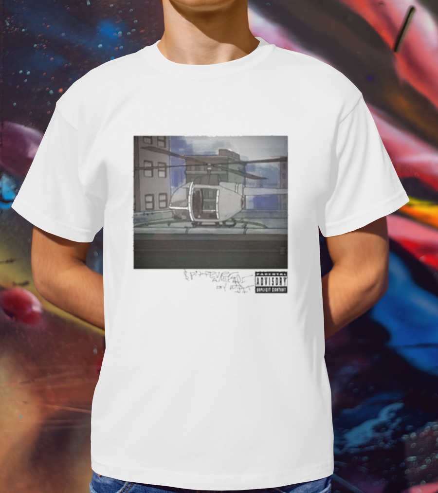 DJ Spits Gkmc Spit F3v3r Helicopter Explicit Content T-Shirt