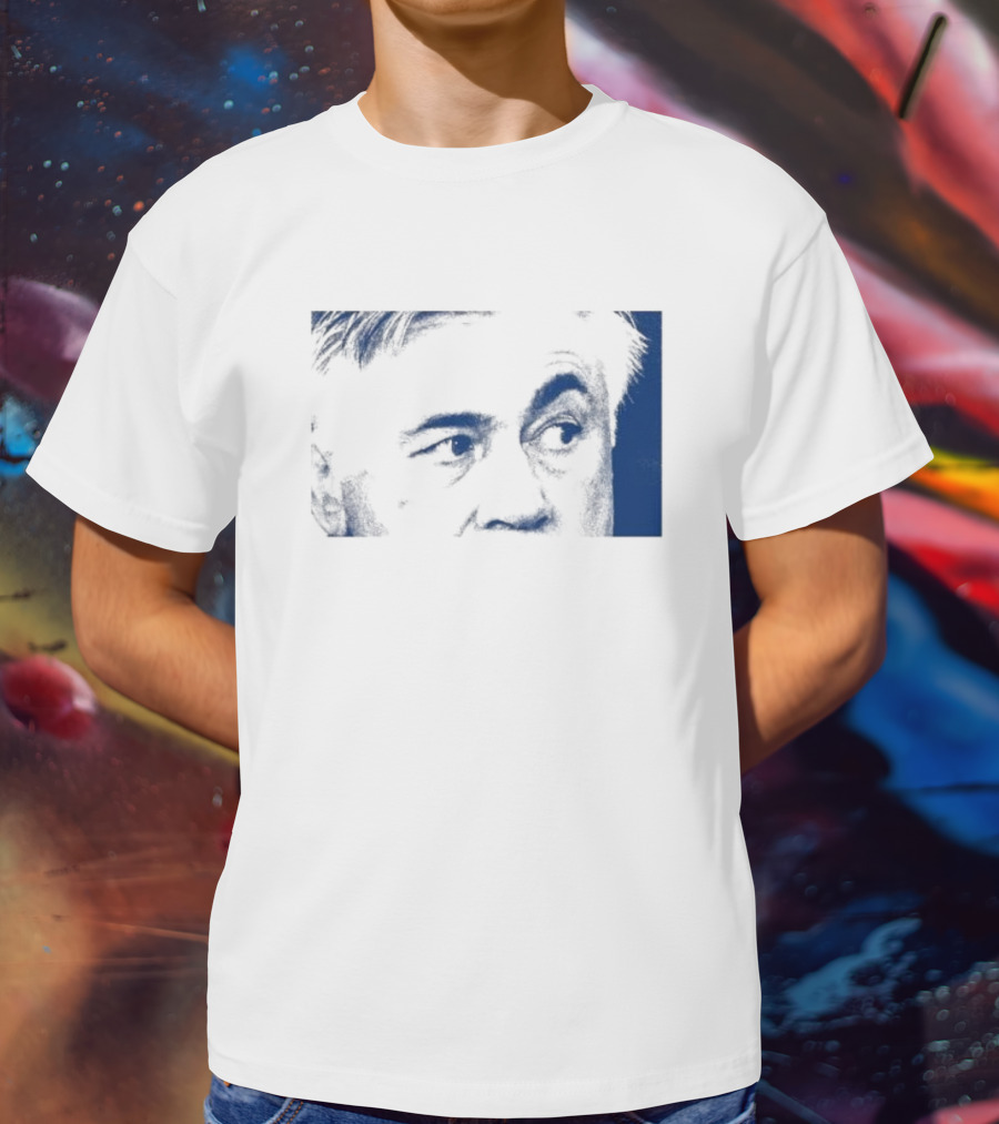 Don Carlo Ancelotti Eyes AOF Images In Blue T-Shirt