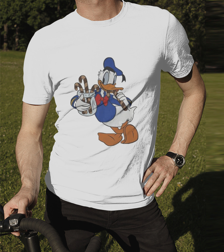 Donald Duck Festive Candy Canes T-Shirt