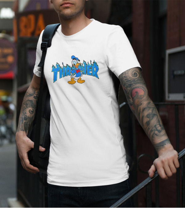 Donald Duck Thrasher Flame T-Shirt