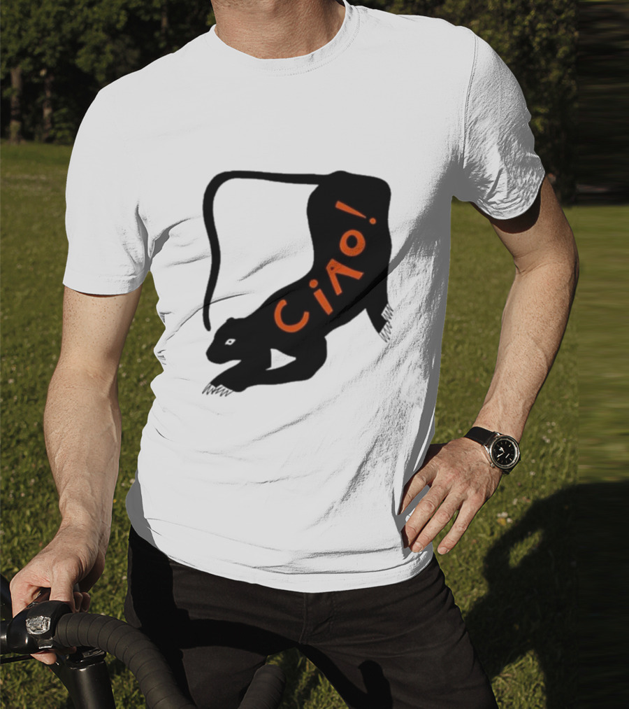 Elena Fiorenza Gatti Ciao Black Cat T-Shirt