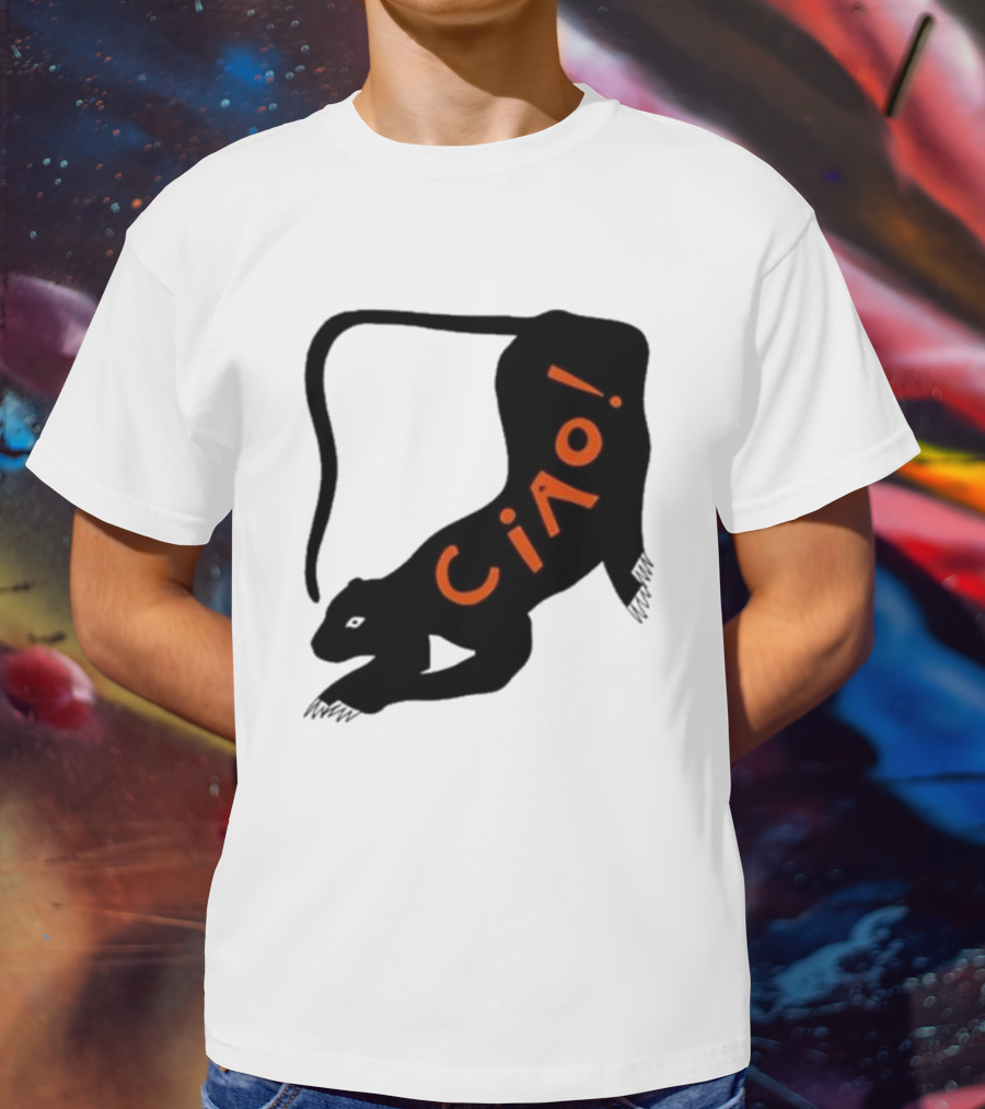 Elena Fiorenza Gatti Ciao Black Cat T-Shirt