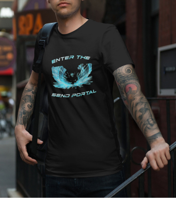 Enter The Send Portal Wings Burst T-Shirt