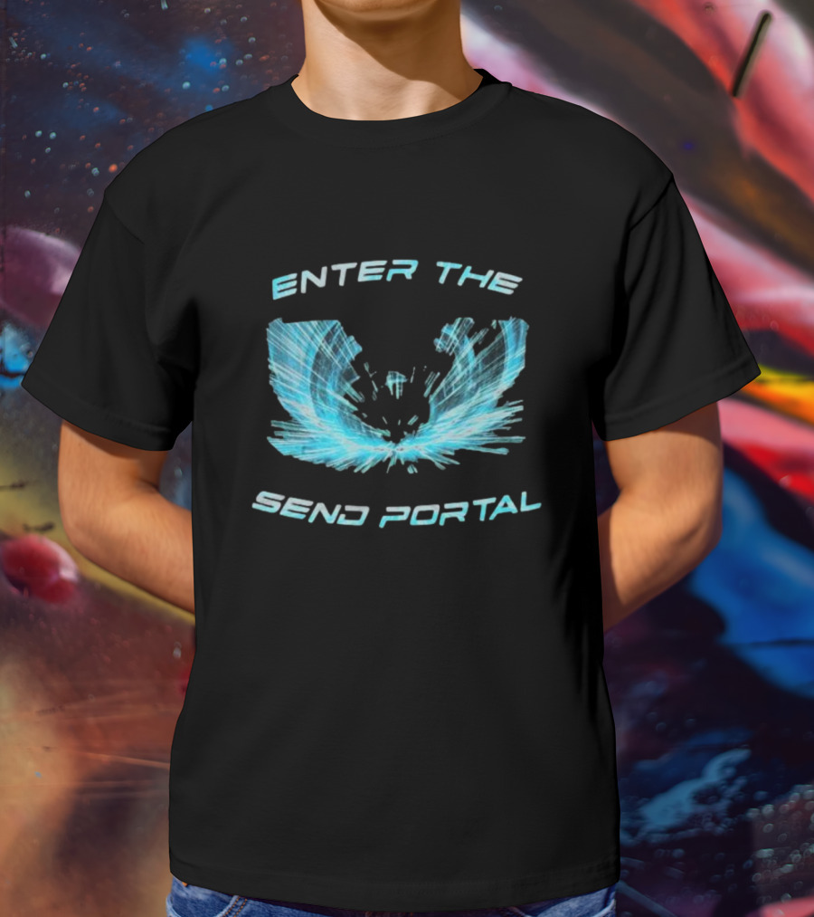 Enter The Send Portal Wings Burst T-Shirt