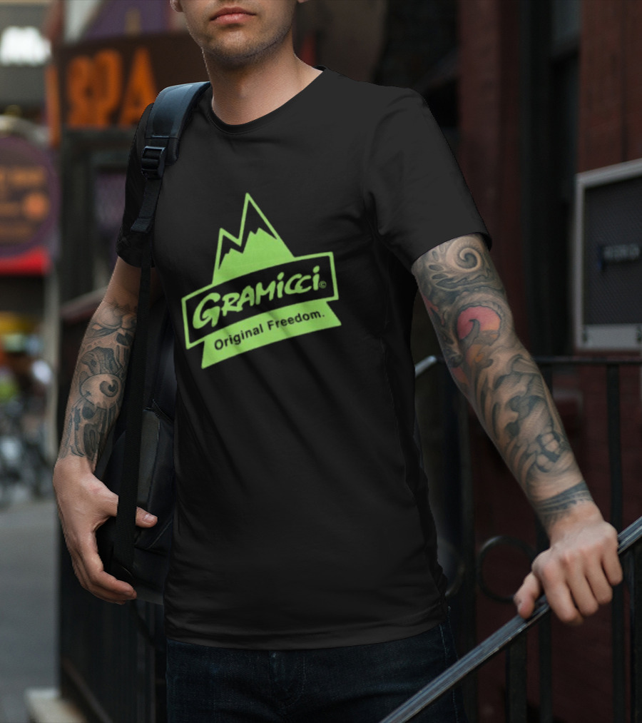 Gramicci Original Freedom Green Mountain T-Shirt