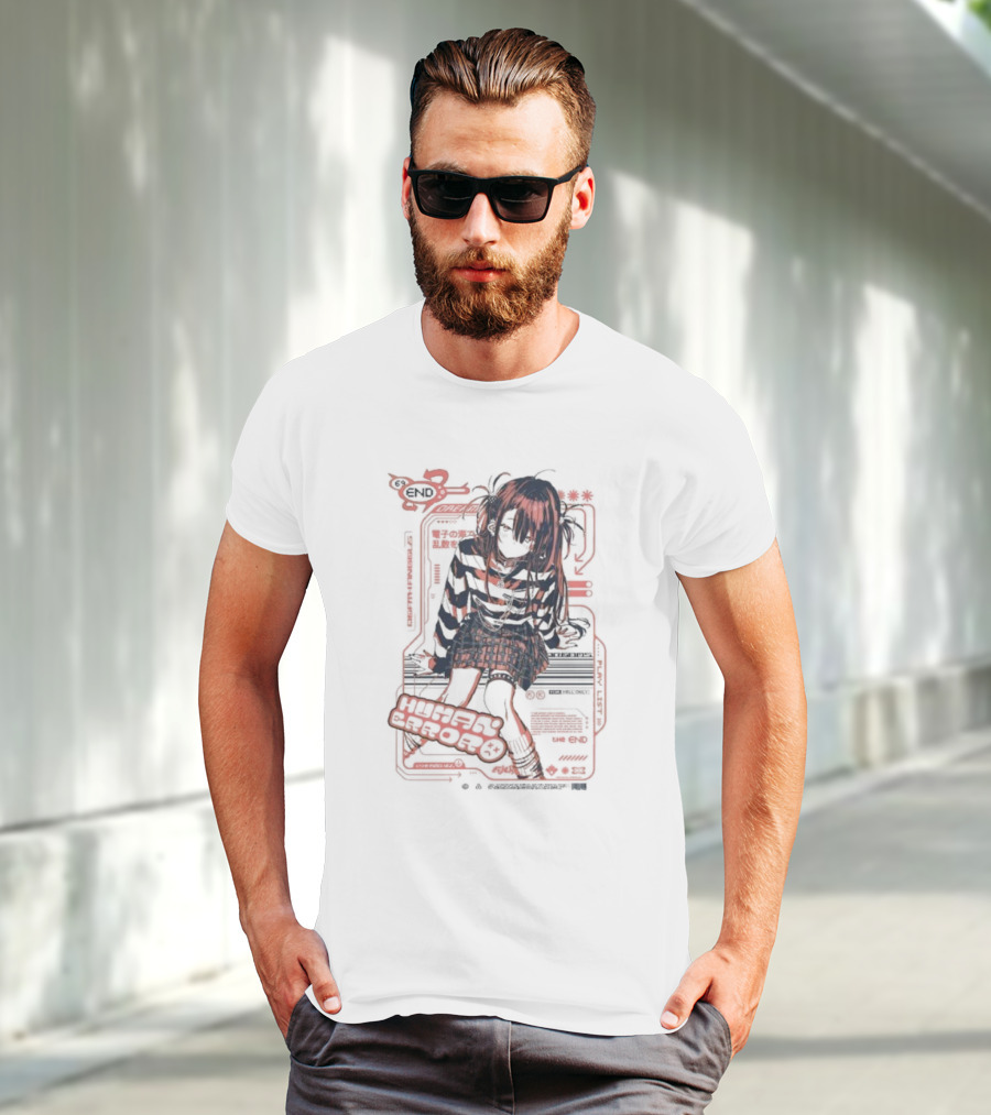 Human Error The End For Hell Only Japanese Girl Cyberpunk Anime Aesthetic T-Shirt