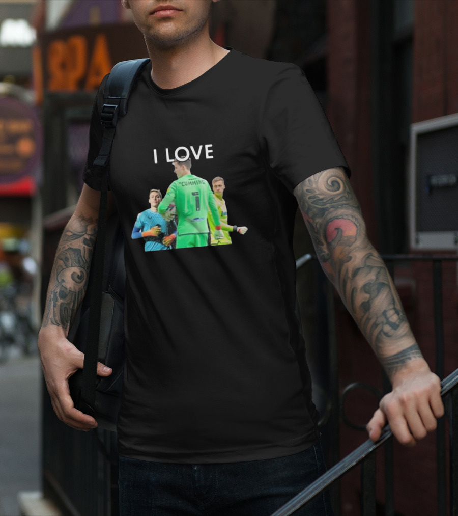 I Love Cumming Soccer Goalkeeper Trio T-Shirt
