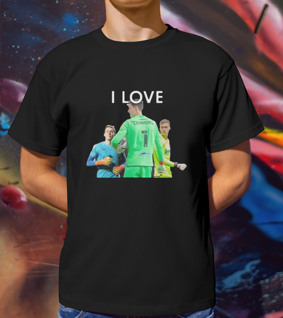 I Love Cumming Soccer Goalkeeper Trio T-Shirt