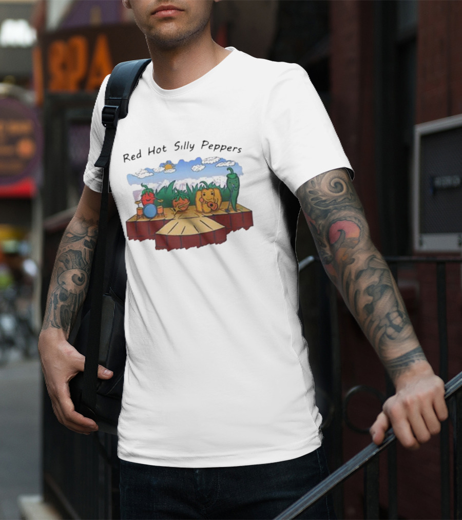 Red Hot Silly Peppers Vegetable Band Performance On Stage T-Shirt