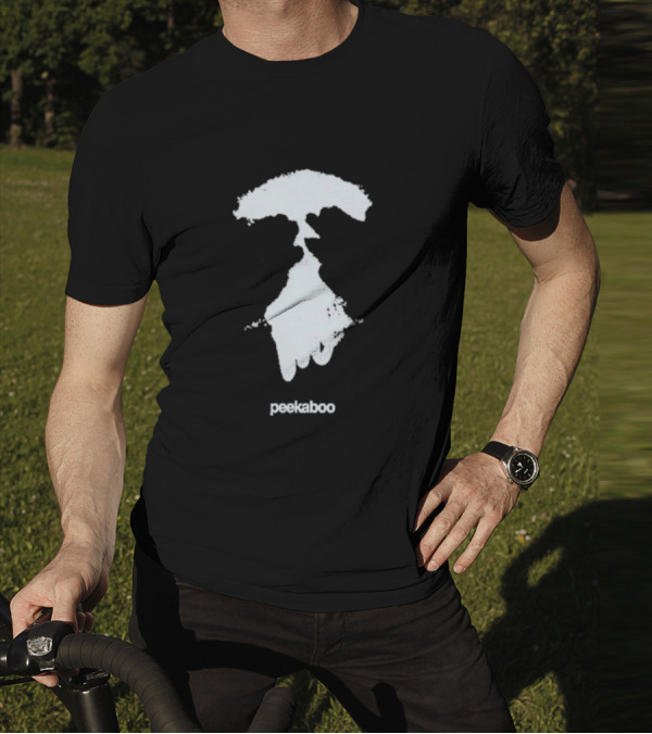 Peekaboo Eyes Wide Open Patch T-Shirt