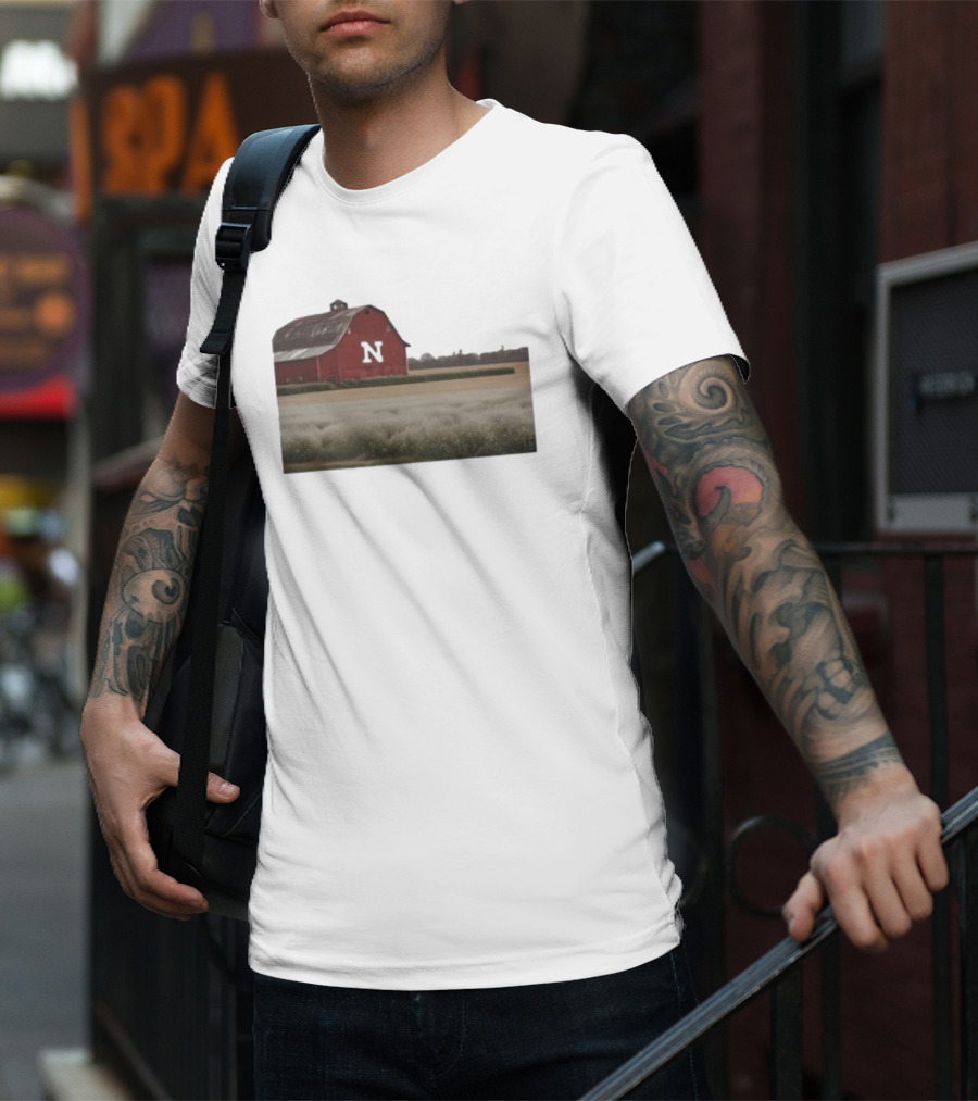 Husker Barn Nebraska Red Barn N T-Shirt