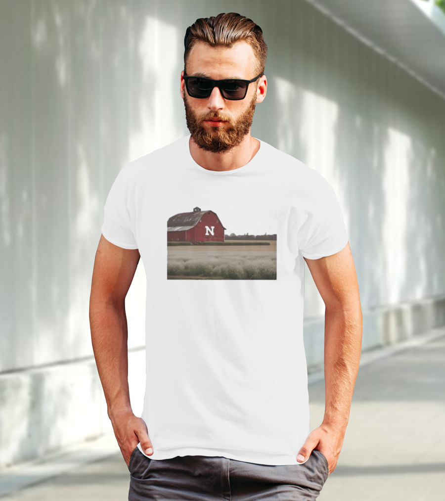 Husker Barn Nebraska Red Barn N T-Shirt