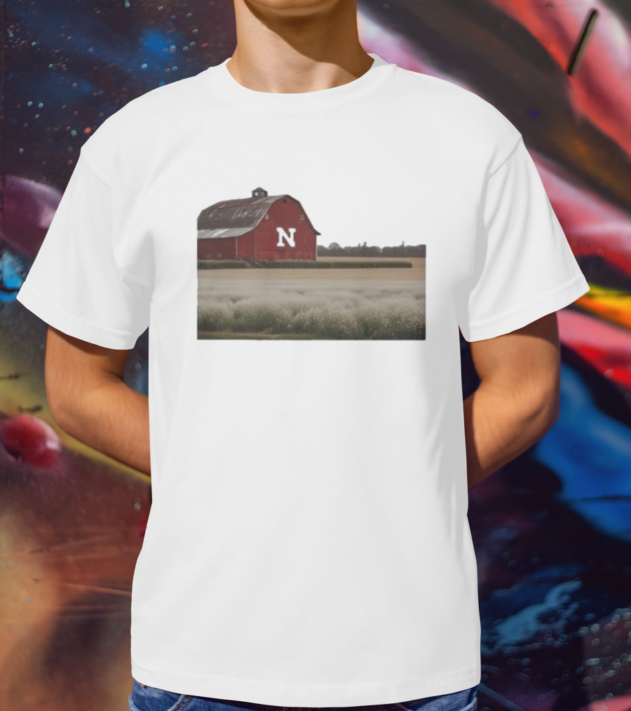Husker Barn Nebraska Red Barn N T-Shirt