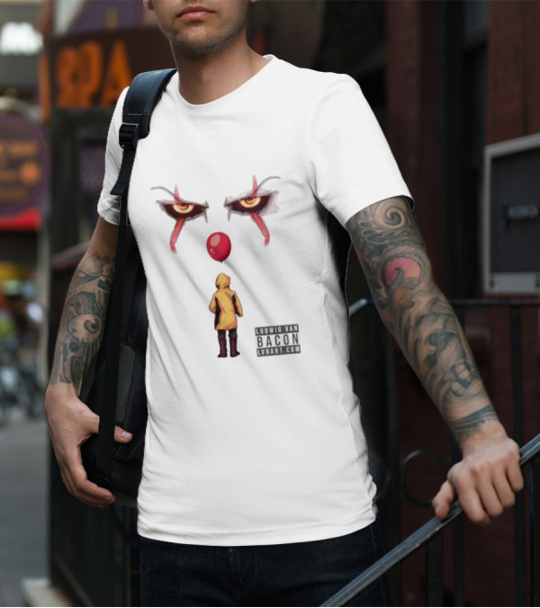 Ludwig Van Bacon It Lvbart Com Yellow Raincoat Red Balloon Eyes T-Shirt