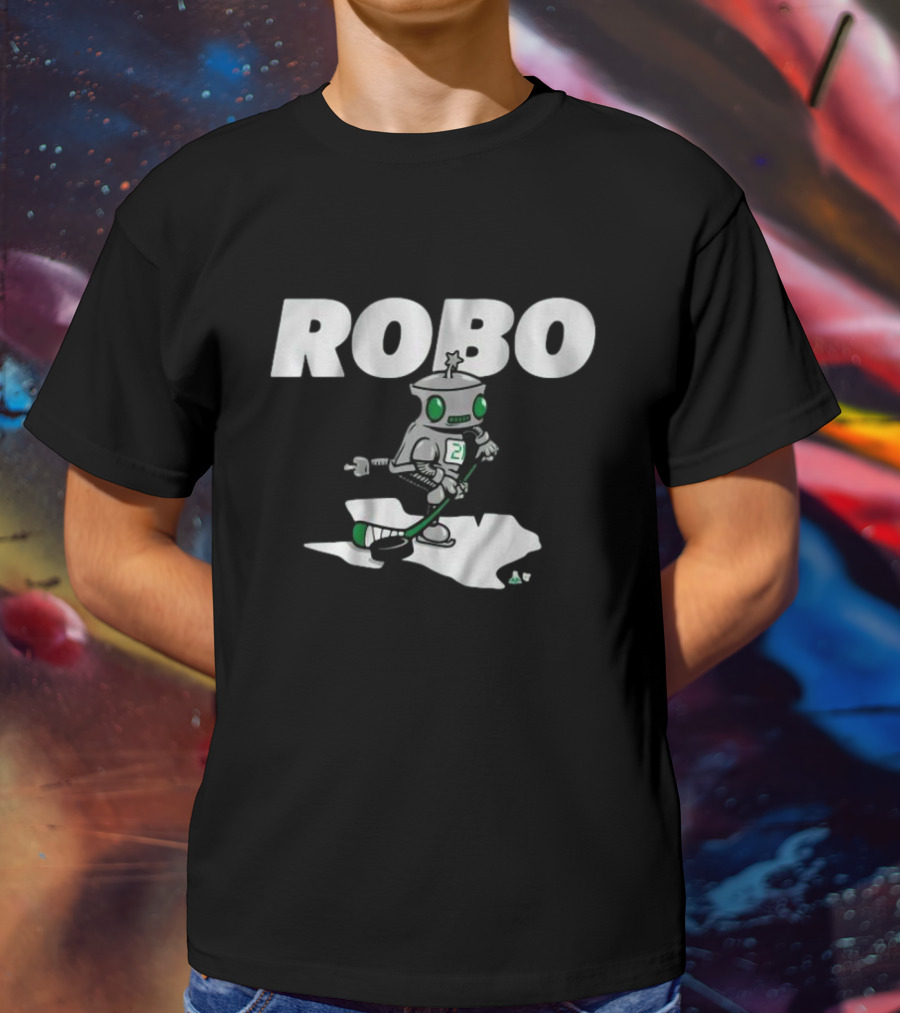 Jason Robertson Robo Hockey Robot T-Shirt