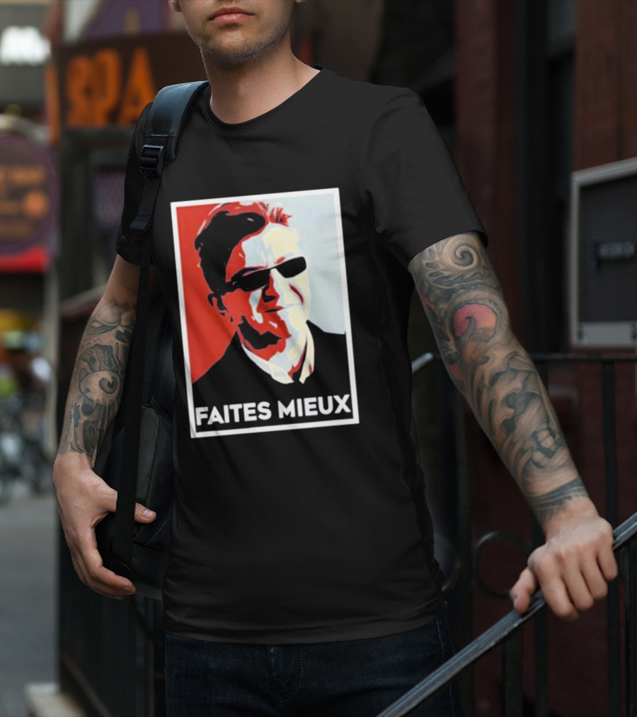 Faites Mieux Red And Black Pop T-Shirt