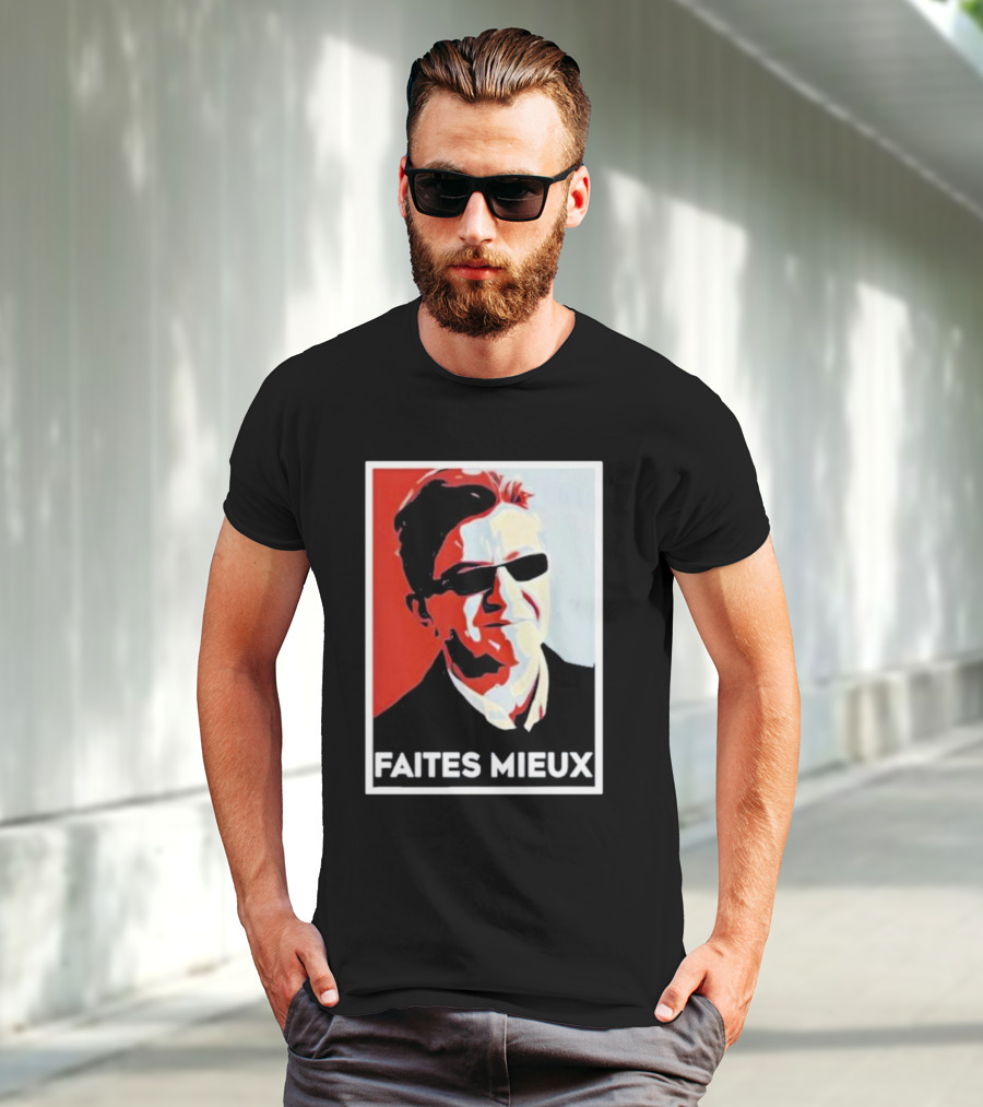 Faites Mieux Red And Black Pop T-Shirt