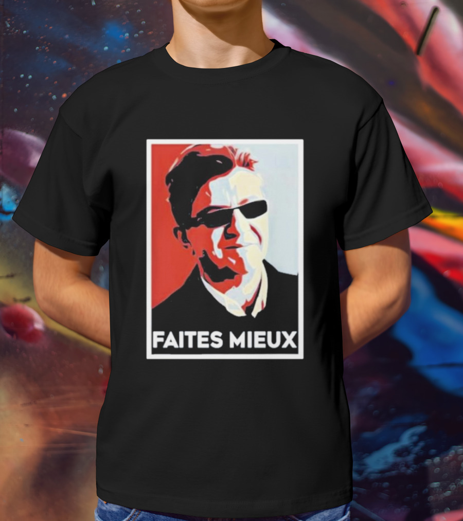 Faites Mieux Red And Black Pop T-Shirt