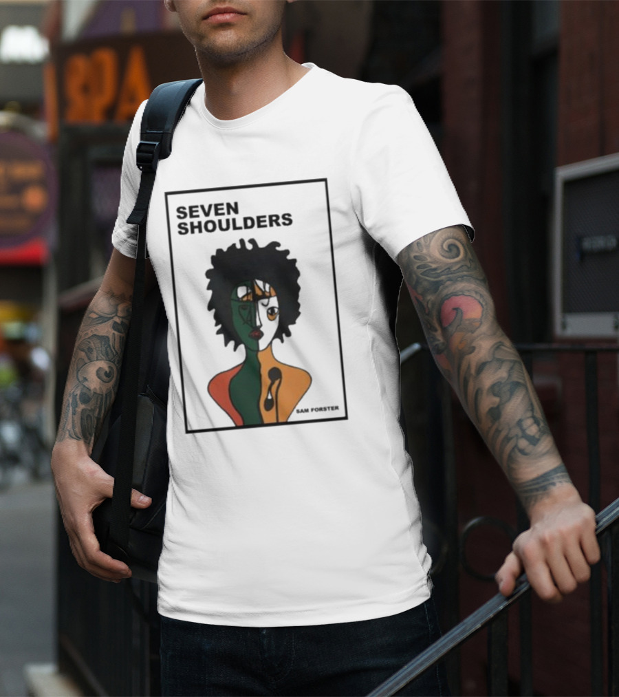 Seven Shoulders Sam Forster Afrocentric Abstract T-Shirt