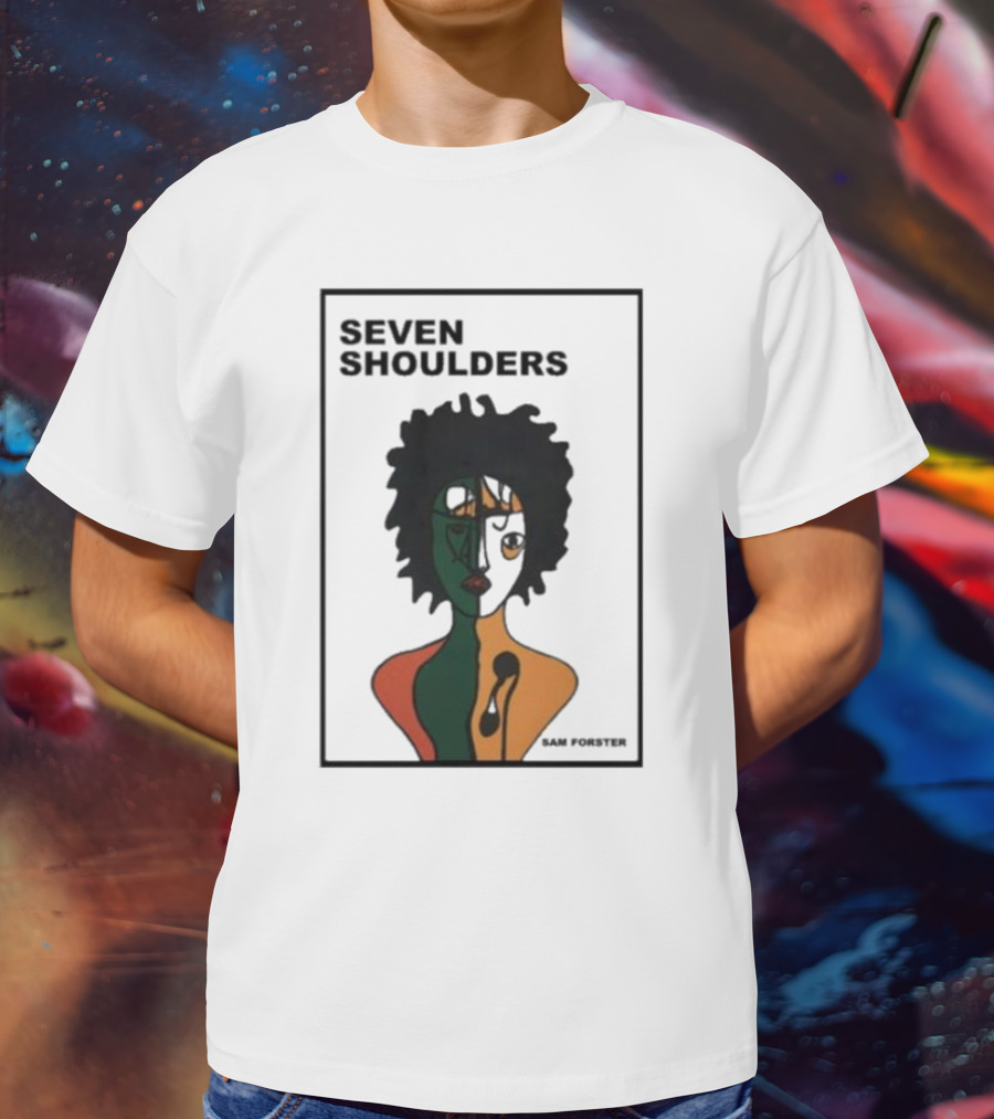 Seven Shoulders Sam Forster Afrocentric Abstract T-Shirt