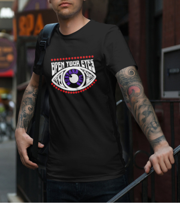 Smashing Pumpkins Open Your Eyes Rhinoceros Puff Print T-Shirt