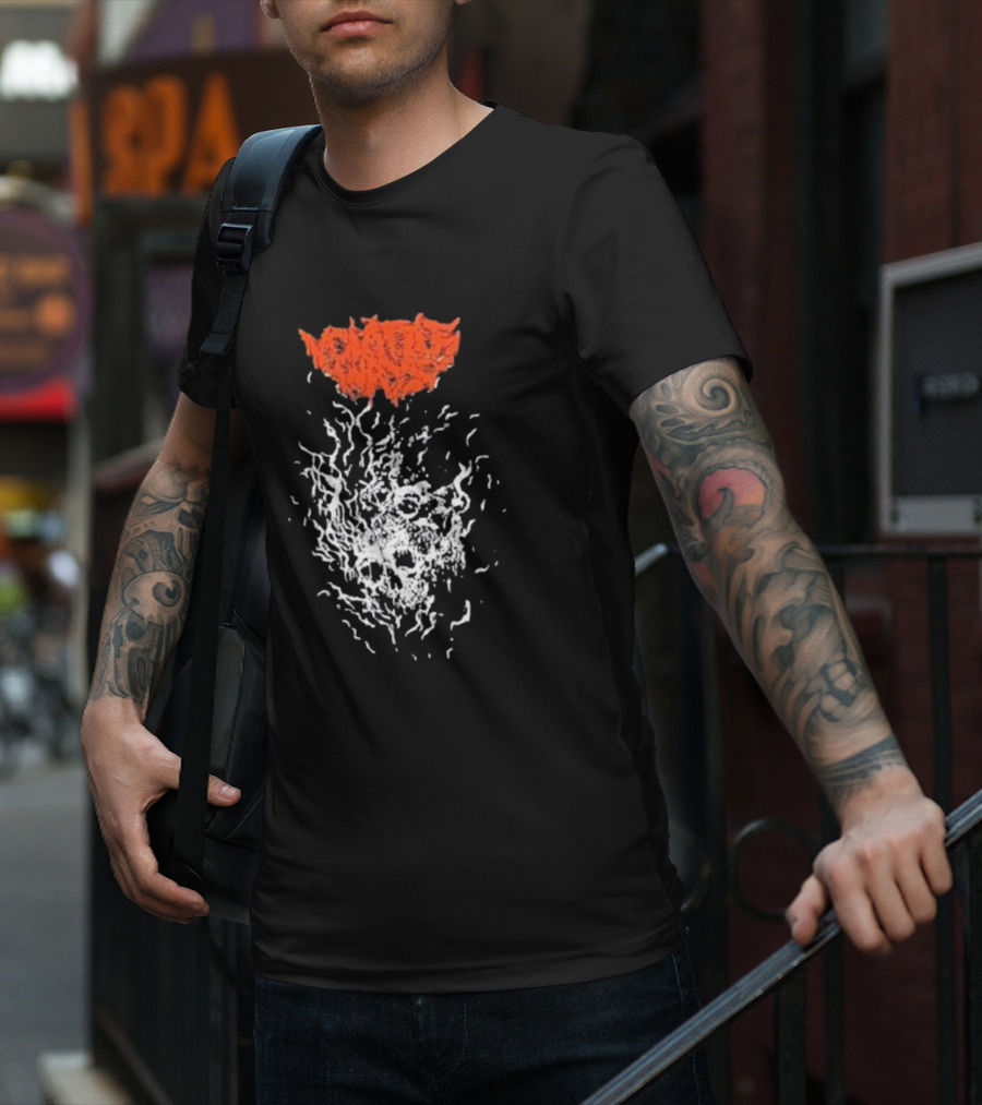 Volatile Ways Skull Fire Release My Tortured Soul T-Shirt