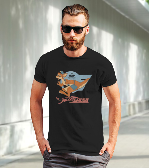 Roo Post We Hop Right To It Kangaroo Mail T-Shirt