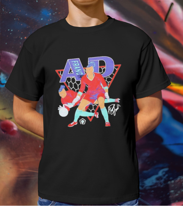 AD Franch Goalkeeper Caricature Signature Soccer T-Shirt