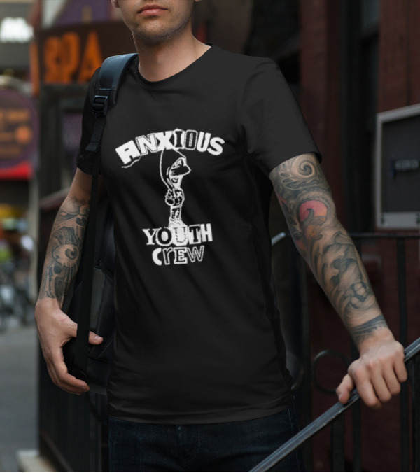Anxious Youth Crew Hoodie Skateboarder T-Shirt